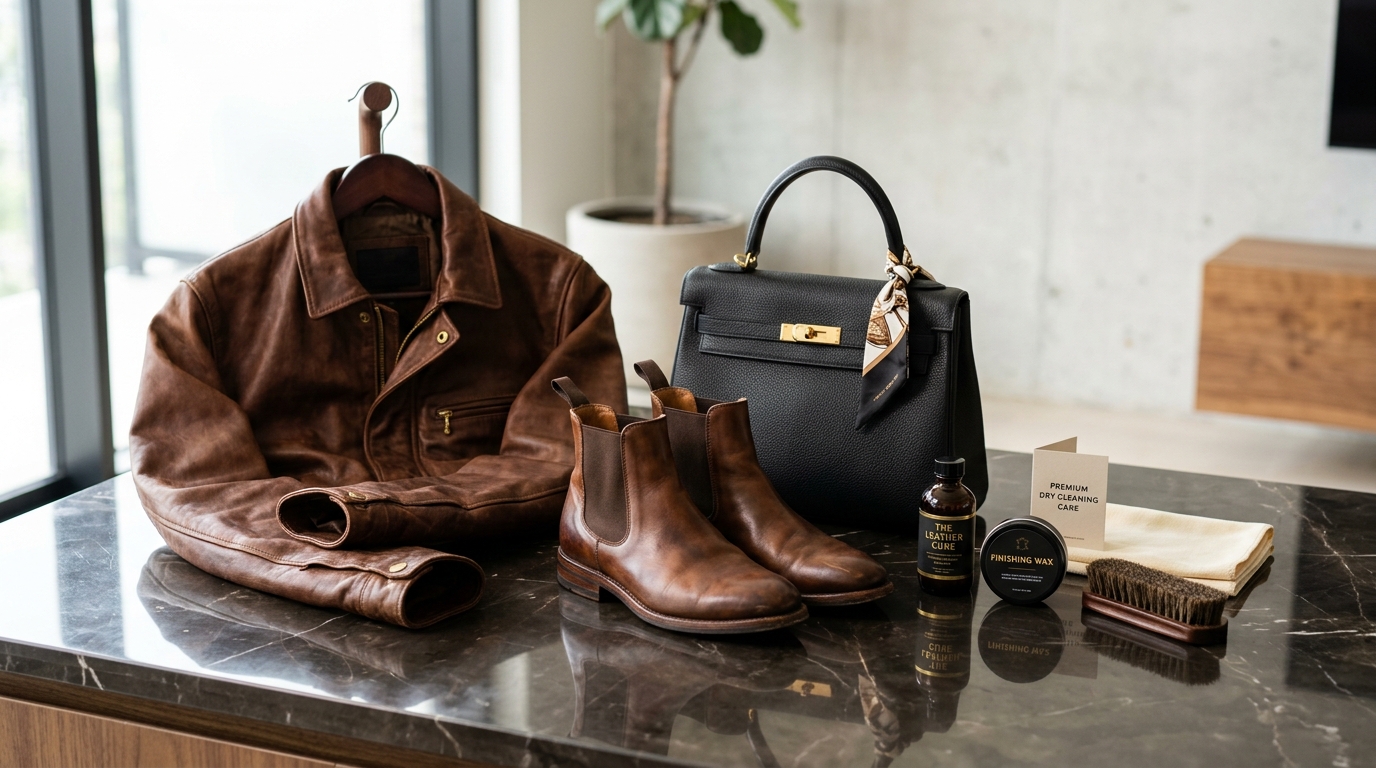 Care for leather garments and products requiring specialised service