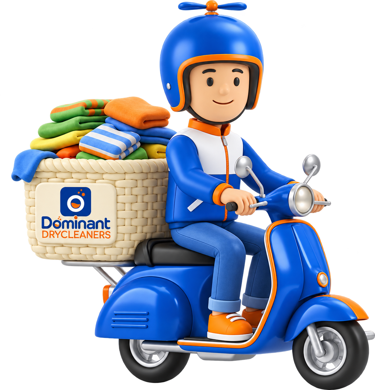 Dominant Delivery Partner on scooter